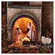 Circular tower village 360 degrees with Nativity figures 90x60 cm s2