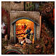 Circular tower village 360 degrees with Nativity figures 90x60 cm s4