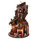 Circular tower village 360 degrees with Nativity figures 90x60 cm s7