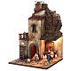 Complete nativity village modular set 55x245x40 cm with 8 cm statues s10