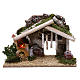 Wooden hut with LED oven 25x40x20 cm s1