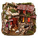 Krippenszenerie, Hütte mit Brunnen, 30x45x25 cm, mit Figuren von Moranduzzo s1