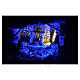 Cabane avec Nativité Moranduzzo effet nuit 30x40x30 cm s2
