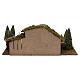 Wooden stable with hay and pine trees 20x60x25 cm s4