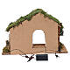 Hut with wooden fence 40x30x20 cm s4