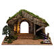 Nativity stable with wood fence 40x30x20 cm s1