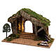 Nativity stable with wood fence 40x30x20 cm s2