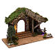 Nativity stable with wood fence 40x30x20 cm s3