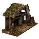 Hut for Nativity scene in wood and cork size 30x40x15 cm s3