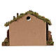 Hut for Nativity scene in wood and cork size 30x40x15 cm s4