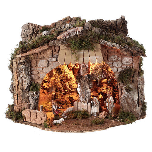 Höhle mit Spiegel für Tiefenwirkung, 40x50x35 cm, mit 10 cm Figuren von Moranduzzo 1