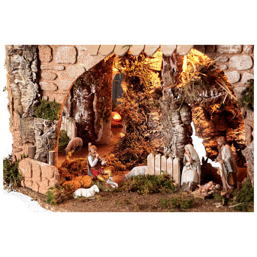 Höhle mit Spiegel für Tiefenwirkung, 40x50x35 cm, mit 10 cm Figuren von Moranduzzo 3