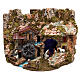 Village with nativity figures and watermill 40x55x40 cm Moranduzzo s1