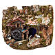 Village with nativity figures and watermill 40x55x40 cm Moranduzzo s2