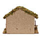 Nativity scene hut in wood and cork 25x35x15 cm s4