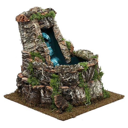 Waterfall with pond, for 10 cm nativity 3