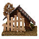 Nativity stable in cork with fence and tree, 6 cm nativity s4