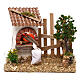 Miniature oven with fence, for 8-10 nativity figures s1