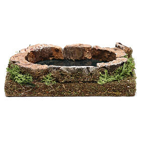 Jezioro do szopki z korka, 3x15x10 cm