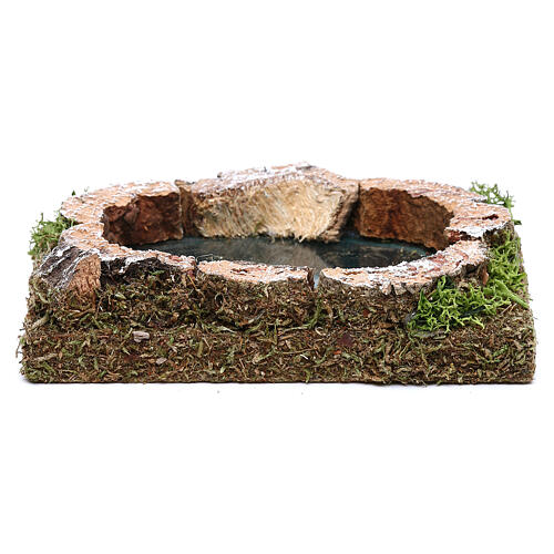Jezioro do szopki z korka, 3x15x10 cm 1