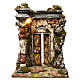 Templo de mampostería iluminación belén 10 cm 50x40x30 cm s1