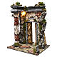 Templo de mampostería iluminación belén 10 cm 50x40x30 cm s2