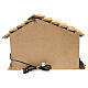Illuminated hut with white background and sloping roof 35x50x25 cm for Nativity scenes of 7 cm s4