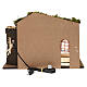 Lighted Nativity stable with window and haystacks 35x50x25 cm s4