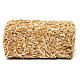 Miniature hay bale, rectangular 4x10x5 cm for 19 cm nativity s1
