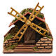 Miniature working windmill 15x15x10 cm, for 7 cm nativity s1