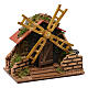 Miniature working windmill 15x15x10 cm, for 7 cm nativity s2