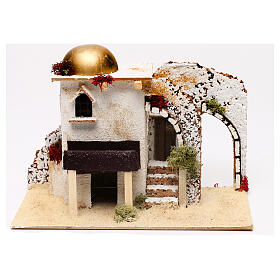 Hütte mit goldener Kuppel arabischer Stil, 20x30x15 cm