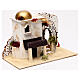 Domek w stylu arabskim z wejściem i portykiem, 20x30x15 cm, do szopek 5 cm s3