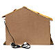 Nordic style hut with masonry barn 40x50x25 cm for Nativity scenes of 12 cm s4
