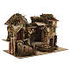 Village with central stable and houses 25x30x20 cm for Nativity scenes of 6 cm s3