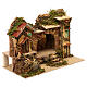 Miniature village with nativity stable 25x30x20 cm for 6 cm figurines s2