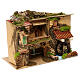 Village with mill and stall 25x30x20 cm, for 6 cm nativity s3
