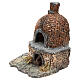 Brick oven with flame light effect in resin 15x15x10 cm, Naples nativity 10 cm s2