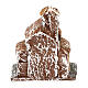 House figure in resin with tower 5x5x5 cm, Neapolitan nativity 3-4 cm s4