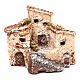 House figure in resin with tower 5x5x5 cm, Neapolitan nativity 3-4 cm s5