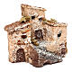 House figure in resin with tower 5x5x5 cm, Neapolitan nativity 3-4 cm s7