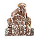 Casita de resina con torre 5x5x5 cm belén napolitano 3-4 cm s4