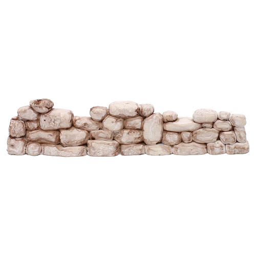 Miniature cobble stone wall unpainted 5x20x5 cm, 10 cm Neapolitan nativity 3