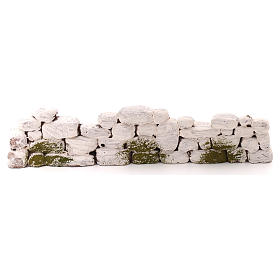 Muricciolo dipinto dritto 5x20x5 cm presepe napoletano 10 cm