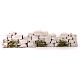Miniature cobblestone wall straight 5x20x5 cm, 10 cm Neapolitan nativity s1