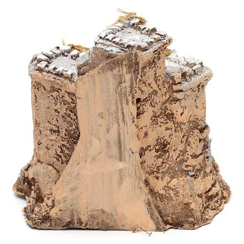 Zamek z żywicy 10x10x10 cm, szopka neapolitańska 4 cm 4