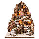 Village in a mountain, 35x30x40 cm lighted Neapolitan nativity 4 cm s1
