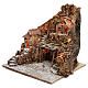 Naples village side stairscase central fountain 40x45x50 cm lighted 4-6-8 cm s2
