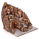 Neapolitan village with central staircase stream and oven 50x55x50 cm lighted 6-8-10 cm s3
