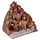 Village with working fountain 50x50x45 cm, lighted Neapolitan nativity 4-6-8 cm s3